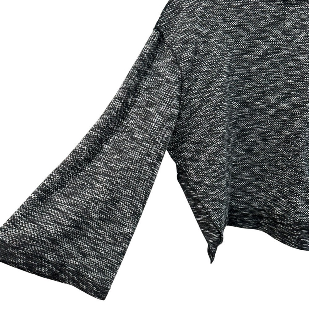 Free People We The‎ Free Marled Knit Turtleneck Sweater Oversized Gray, Medium - Picture 4 of 9